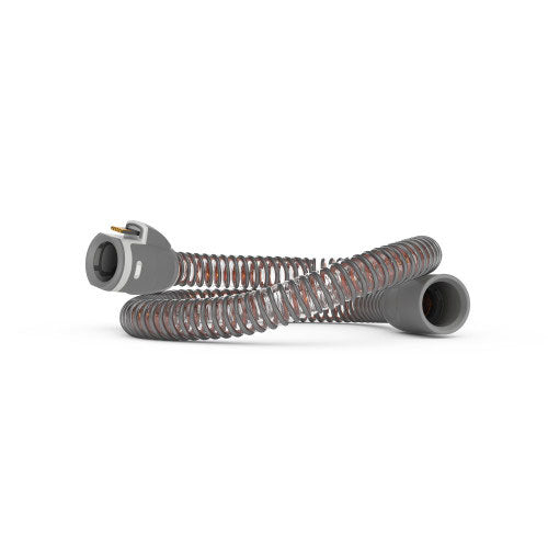 ClimateLineAir™ 11 Heated Tubing Coiled hose with gray connectors on a white background